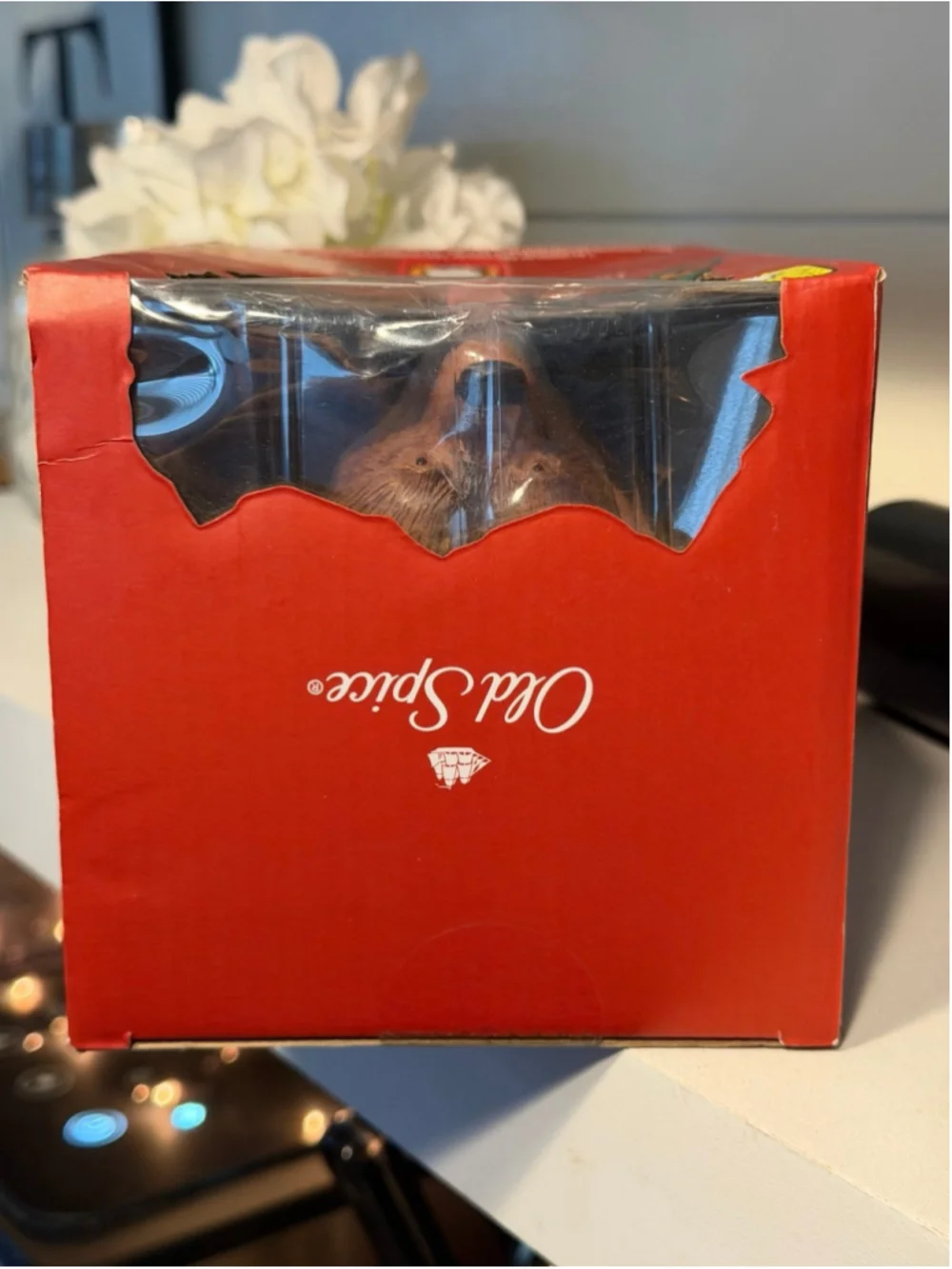 New OLD SPICE Bearglove Bear Figurine Deodorant Holder
